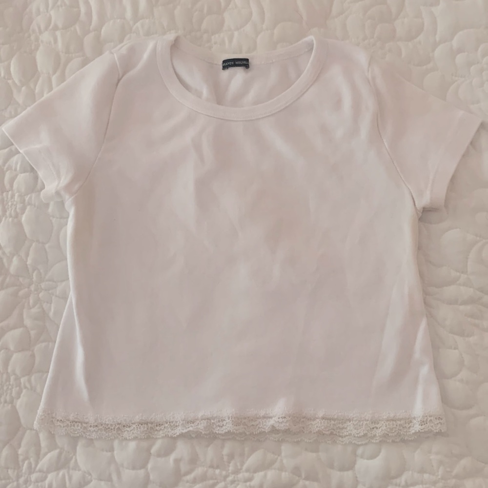White brandy Melville top